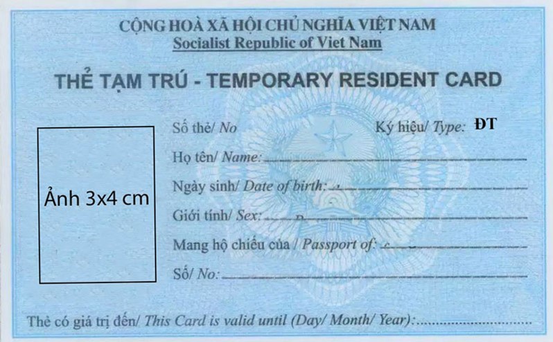 Phôi thẻ tạm trú cho người nước ngoài tại Bình Dương