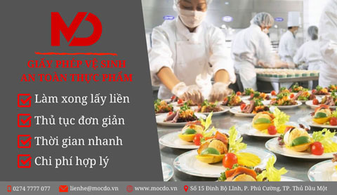 Xin Giấy phép vệ sinh an toàn thực phẩm tại Bình Dương