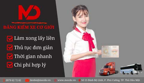 Đăng kiểm xe cơ giới: xe tải, xe hơi, xe đầu kéo, xe ô tô tại Bình Dương